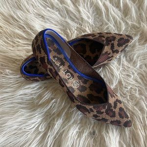 Rothy’s Leopard Print Pointed Toe Sz 8